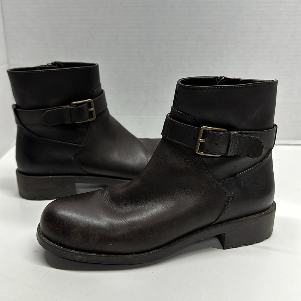 Cole Haan Slattery Waterproof Ankle Boots Booties Shoes Brown Womens Size 6B